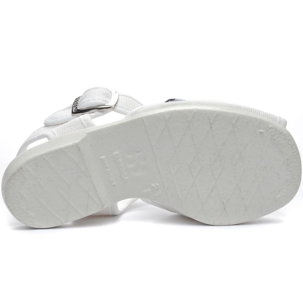 Superga 1200 Cotj White Sandals - Kids Shoes USA | US5089478